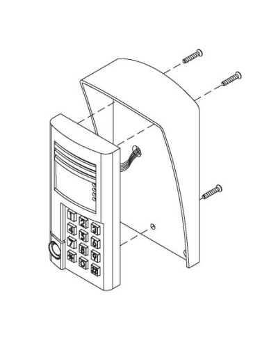 Комплект монтажный для блоков вызова БВД-SM100х, БВД-341х, БВД-402х, БВД-404х Vizit МК-341 в Белгороде Аксессуары для многоабонентных систем Pintop.ru
