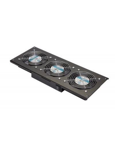 Eurolan Модуль вентиляторный потолочный, 3 вентилятора, термореле, 3 положения, черный (60A-90-11-30BL) в Белгороде Вентиляторные модули Pintop.ru