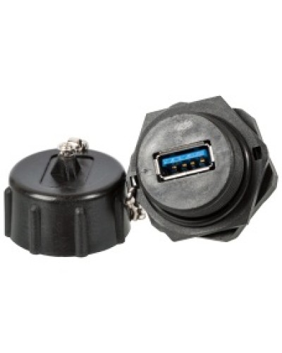 ндустриальный соединительный модуль USB 3.0, IP67, с крышкой LANMASTER (LAN-OK-USB30/180-WP) в Белгороде Коммутационные изделия Pintop.ru