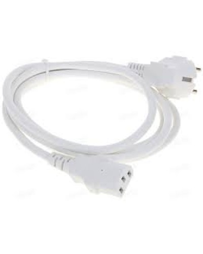 Шнур питания C13-Schuko угловая, 3х0.75, 220В, 10А, белый, 1 метр LANMASTER (LAN-PP13/SHA-1.0-WH) в Белгороде Аксессуары для стоек и шкафов Pintop.ru