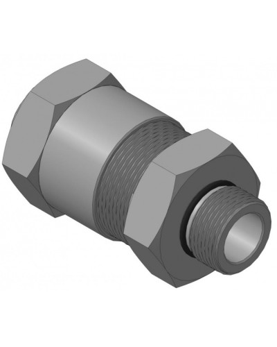 Кабельный ввод с резьбой G3/4 для прокладки кабеля в металлорукаве РЗ-ЦП-25, с уплотнением кабеля и проходным диаметром кабеля d=8-12 мм Спектрон КВМ-25/12-М-G3/4 в Белгороде Аксессуары для кабель-канала Pintop.ru