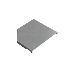 Крышка переходника правого 100-150 мм "ПЛЮС" INOX304 КМ-Профиль (KPDplus100-150-R INOX304)