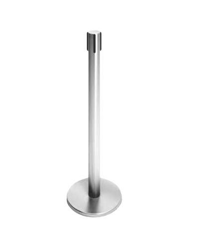 Стойка ограждения передвижная с ремнем (2 метра черный с тормозом) Oxgard ВЗР2387.05 в Белгороде Ограждения Pintop.ru