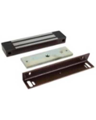 Электромагнитный замок AccordTec ML-400 KB с уголком, цвет коричневый в Белгороде Электромагнитные замки Pintop.ru