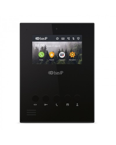 Видеодомофон BAS-IP AU-04LA BLACK в Белгороде Абонентские видеоустройства Pintop.ru