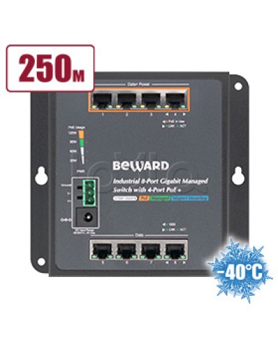 Коммутатор с PoE Beward STWP-08HP4 в Белгороде Коммутаторы Pintop.ru