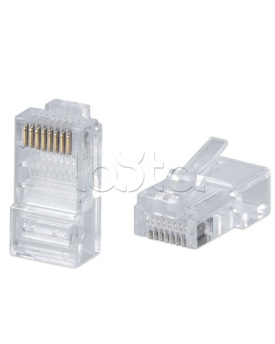 Коннектор RJ-45 под витую пару, категория 5e, универсальный (для одножильного и многожильного кабеля) Cabeus 8P8C в Белгороде Коннекторы и разъемы Pintop.ru