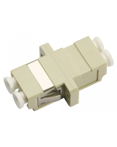 Соединитель проходной LC-LC duplex, MM(для многомодового кабеля) Cabeus DLC-DLC-MM в Белгороде Проходные адаптеры и розетки оптические Pintop.ru