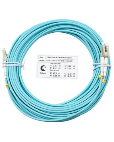 Шнур оптический duplex LC-LC 50/125 mm OM3 20м LSZH Cabeus FOP-50-LC-LC-20m в Белгороде Патч-корды и пигтейлы Pintop.ru