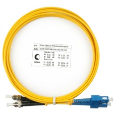 Шнур оптический duplex SC-ST 9/125 sm 3м LSZH Cabeus FOP(d)-9-SC-ST-3m