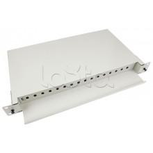 Бокс оптический 19", 1U на 16 ST/FC портов Cabeus ODF-19-16-ST