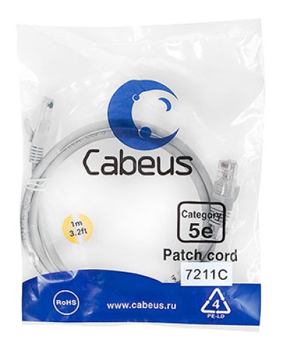 Патч-корд Cabeus PC-FTP-RJ45-CAT.6-2M-LSZH в Белгороде Патчкорды (медные) Pintop.ru
