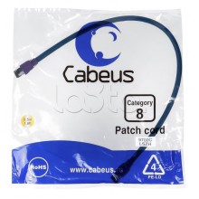Патч-корд S/FTP Cabeus PC-SSTP-RJ45-Cat.8-0.5m-LSZH
