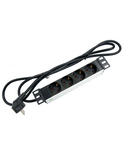 Блок евророзеток для 10 шкафов, горизонтальный, 4 розетки, 16 A Cabeus PDU-4P-2EU в Белгороде Блоки розеток Pintop.ru