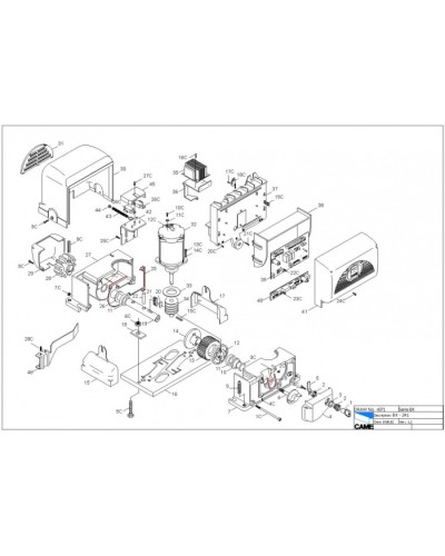 Крышка S4340 с кнопками Came 119RIR223 в Белгороде Запчасти для шлагбаумов и автоматики Pintop.ru