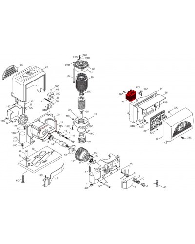 Корпус TWIN4 Came 119RIR312 в Белгороде Запчасти для шлагбаумов и автоматики Pintop.ru