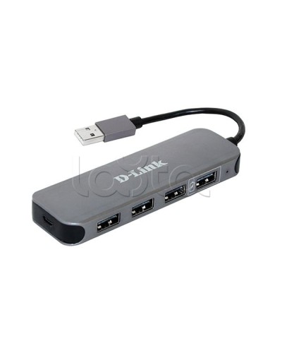 Концентратор с 4 портами USB 2.0 D-Link DUB-H4/E1A в Белгороде Дополнительное оборудование для сетей Pintop.ru