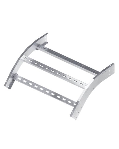 Угол лестничный вертикальный внешний 45 градусов 150х800, R600 DKC (ULOC658) в Белгороде Аксессуары для лотков Pintop.ru