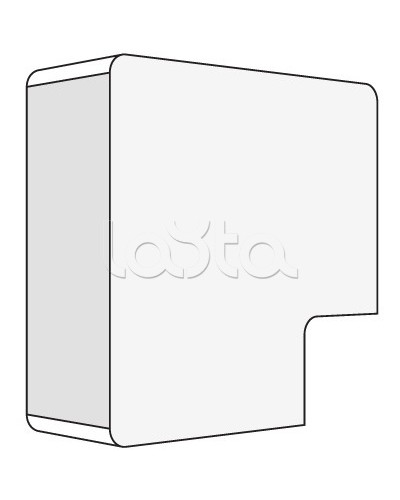 Угол APM 22x10 плоский (40 шт/уп) DKC 00407 в Белгороде Аксессуары для кабель-канала Pintop.ru