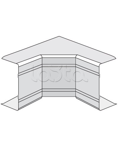 Угол NIA неизменяемый внутр. 90° 100/60 DKC 01829 в Белгороде Аксессуары для кабель-канала Pintop.ru