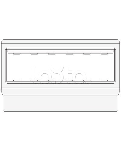 Рамка-суппорт под 6 модулей BRAVA PDA-3BN 80 DKC 10643 в Белгороде Аксессуары для кабель-канала Pintop.ru