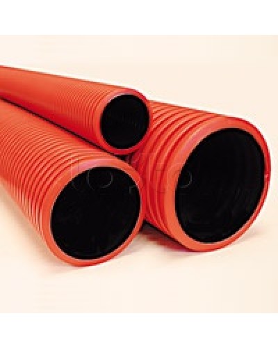 Труба гибкая двустенная 75 мм с протяжкой красная DKC 121975100 в Белгороде Труба гофрированная Pintop.ru