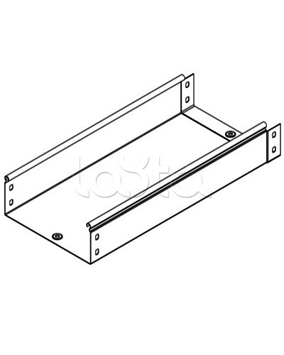 Лоток неперфорированный металлический 200х100мм L 2000 DKC 35113 в Белгороде Кабельные лотки Pintop.ru