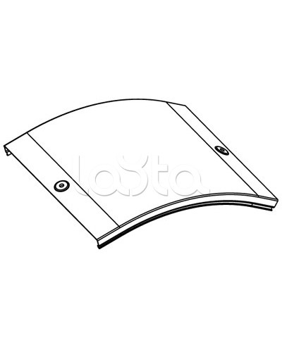 Крышка CD 45 на угол вертикальный внешн. 45° осн. 200 DKC 38264 в Белгороде Аксессуары для лотков Pintop.ru