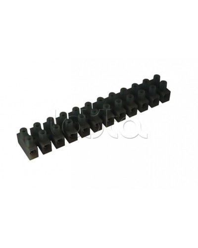 Клеммник полипропиленовый черный 12р 6 кв.мм DKC 43312PL/R в Белгороде Клеммные колодки Pintop.ru