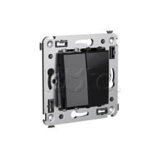 Диммер кнопочный в стену, "Avanti", "Черный квадрат" DKC 4402343