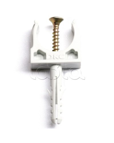 Держатель с защелкой и дюбелем, д.20 мм DKC 51320 в Белгороде Держатели, клипсы, скобы Pintop.ru