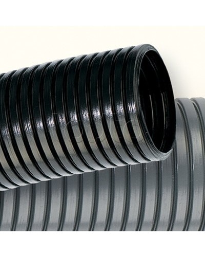 Труба ПНД гибкая гофрированная д.16 мм, лёгкая без протяжки, цвет чёрный DKC 70716 в Белгороде Труба гофрированная Pintop.ru