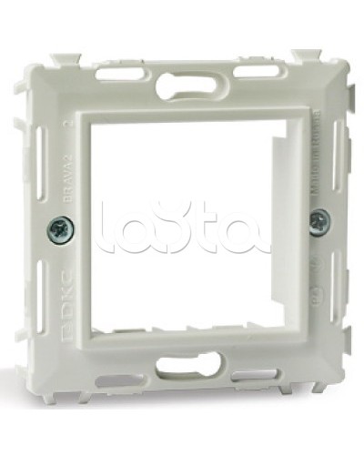 Каркас на 2 модуля (одноместный), белый, RAL 9010 DKC 75020W в Белгороде Аксессуары для кабель-канала Pintop.ru