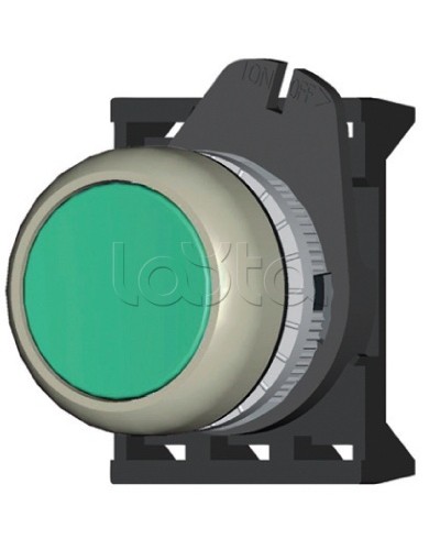 Кнопка плоская прозрачная с фиксацией, зеленая DKC ABDLM2 в Белгороде Аксессуары для стоек и шкафов Pintop.ru