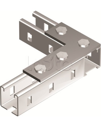 Пластина соединительная L-обр., длина 90х140 мм, 4отв., горячеоцинкованная DKC BMD1022HDZ в Белгороде Аксессуары для лотков Pintop.ru