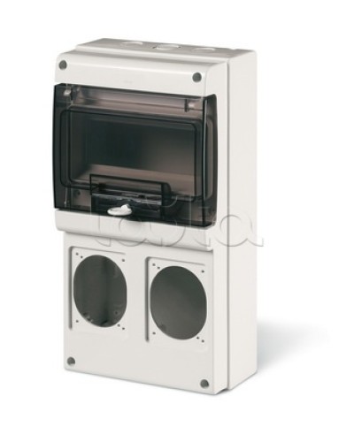 Корпус на 8 модулей и 2 поста с основанием 70х87 мм. Тип M340 DKC DIS6722300 в Белгороде Аксессуары для стоек и шкафов Pintop.ru