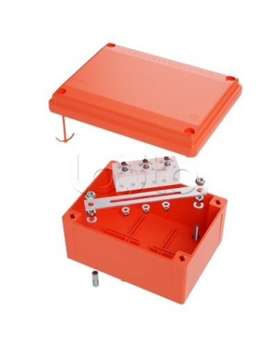 Коробка пластиковая FS с гладкими стенками и клеммниками DKC IP56 100х100х50мм FSB10404 в Белгороде Распределительные коробки Pintop.ru