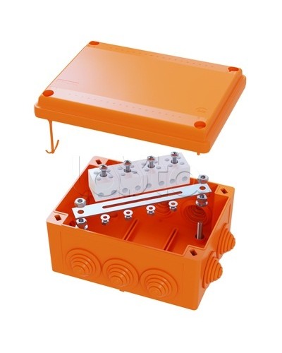 Коробка распределительная IP56, пластиковая с кабельными вводами и клеммниками 150х110х70мм DKC FSK21410 в Белгороде Распределительные коробки Pintop.ru