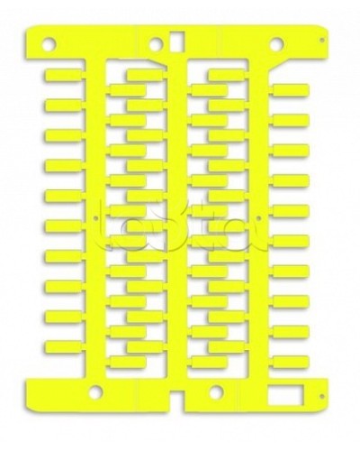 Маркировка для провода, жесткая, для трубочек. 4х12мм. Желтая DKC NUT12Y в Белгороде Крепежные изделия Pintop.ru