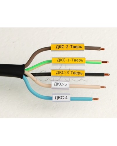 Маркировка для провода, гибкая, для трубочек. 4х10мм. Белая DKC NUTFL10 в Белгороде Крепежные изделия Pintop.ru