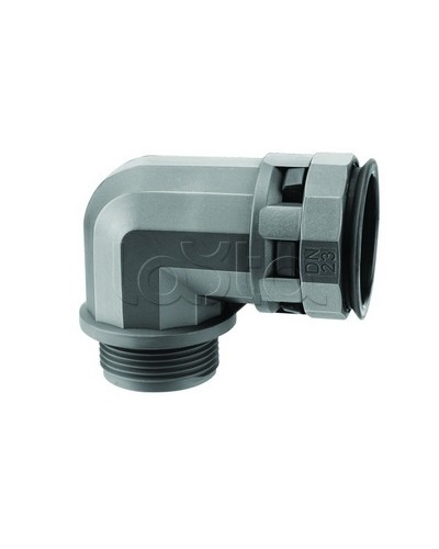 Муфта 90 грд. труба-коробка DN 17 мм, М20х1,5, полиамид, цвет черный DKC PAN17M20N в Белгороде Повороты, муфты, тройники Pintop.ru