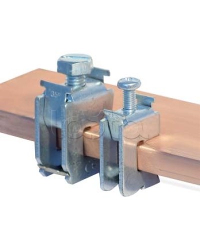 Шинная клемма для кабеля, сечение шины 5 мм, кабель 70-120 мм DKC R5BC0512 в Белгороде Аксессуары для лотков Pintop.ru