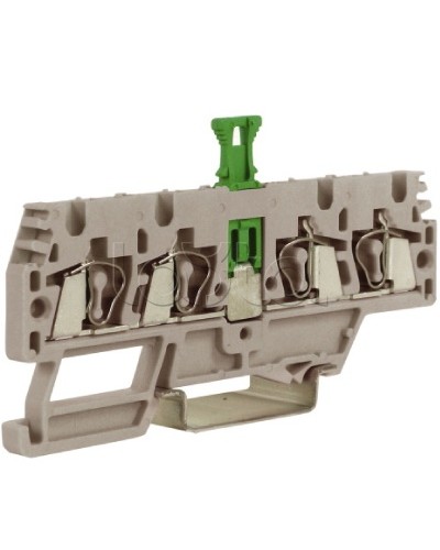 Зажим, 2 ввод/2 вывода, серый 2,5 кв.мм, с размыкателем DKC ZHMS10GR в Белгороде Держатели, клипсы, скобы Pintop.ru