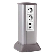 Миниколонна алюминиевая, 0.25м, цвет чёрный DKC (19523)