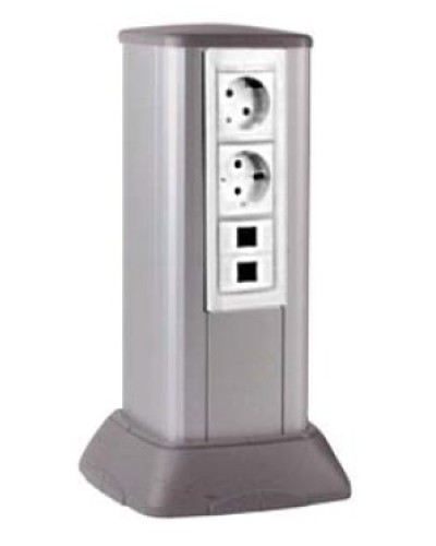 Миниколонна алюминиевая, 0.25м, цвет серый DKC (19524) в Белгороде Аксессуары для кабель-канала Pintop.ru