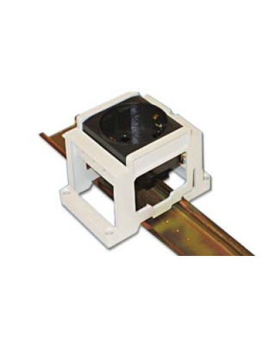 Суппорт под розетку BRAVA на DIN рейку, цвет серый RAL 7035 DKC 54840 в Белгороде Крепежные изделия Pintop.ru