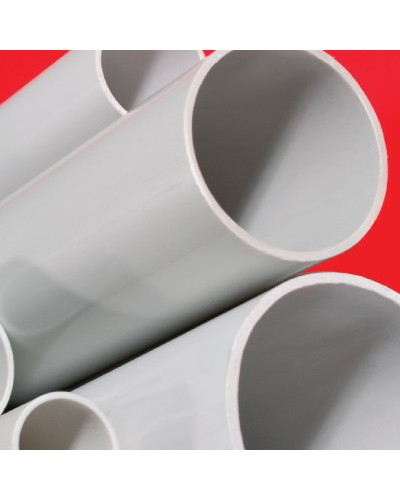 Труба ПВХ жёсткая гладкая д.16мм, тяжёлая, 2м, цвет серый DKC 62516 в Белгороде Гладкая труба Pintop.ru