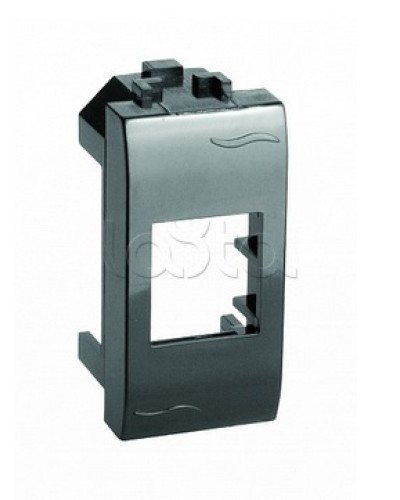 Адаптер для информационных разъемов Keystone, черный, 1мод. DKC (77607N) в Белгороде Аксессуары для стоек и шкафов Pintop.ru