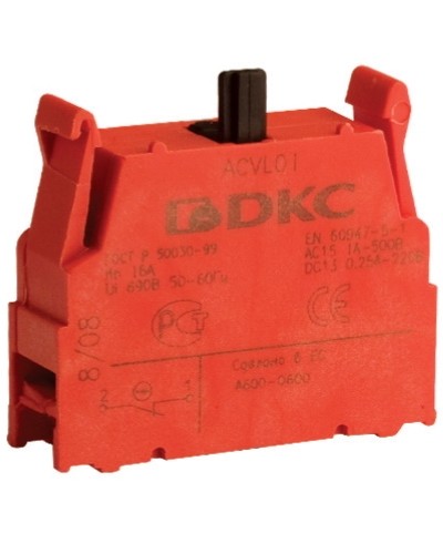 Блок контактный с клеммными зажимами (нормально-замкнутый) DKC ACVL01 в Белгороде Клеммные колодки Pintop.ru