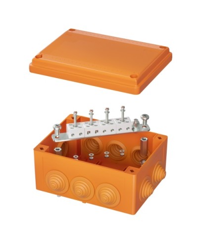 Коробка пластиковая FS с кабельными вводами иклеммниками,IP55,150х110х70мм, 8р, 450V,6A,4мм.кв DKC (FSB21804) в Белгороде Распределительные коробки Pintop.ru